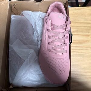 Skechers Women's 73690 Uno- Stand on Air Light Mauve Casual Shoes Sz 12